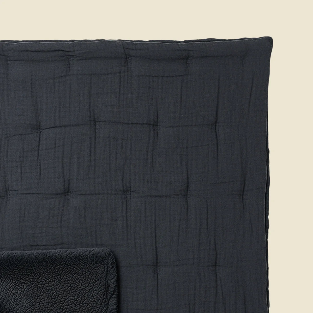 Couette en mousseline de coton spéciale Zelesta Teddy - Anthracite