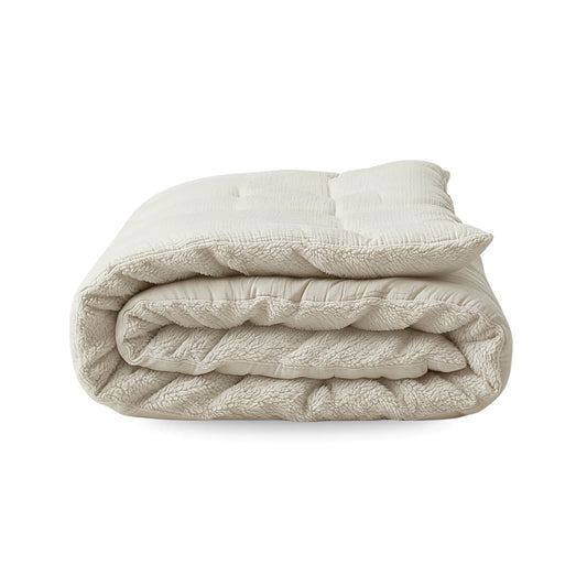 Couette en mousseline de coton spéciale Zelesta Teddy - Beige