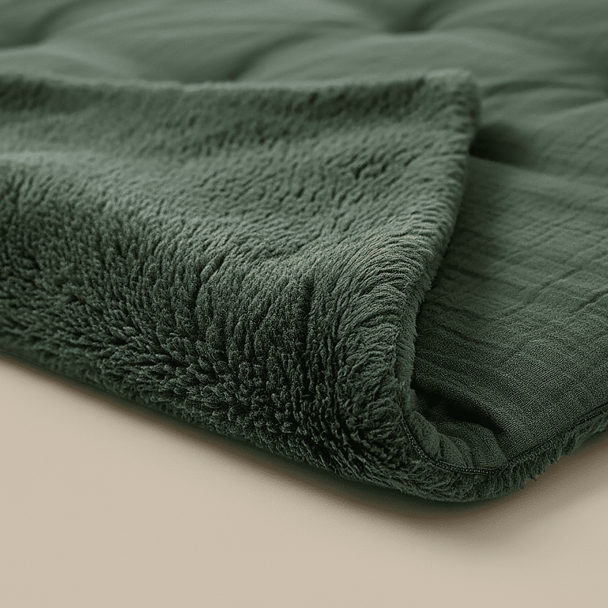 Couette en mousseline de coton spéciale Zelesta Teddy - Vert
