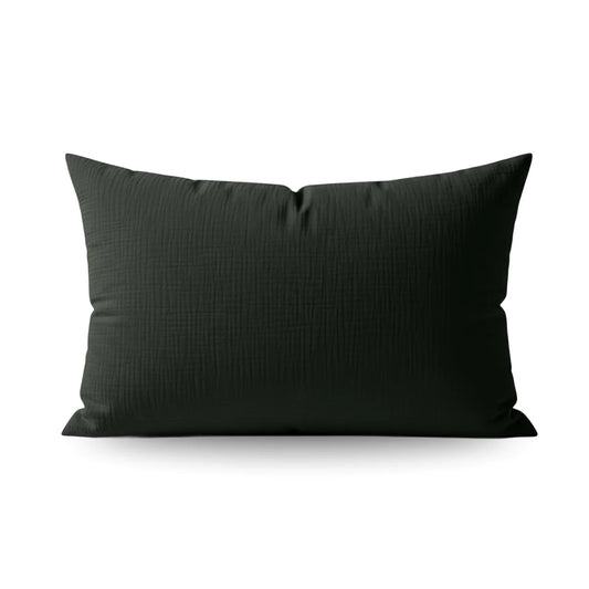 Zelesta Housse de Coussin en Mousseline de Coton Spéciale Teddy Lot de 2 - Vert