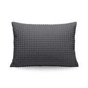 Ensemble de 2 taies d'oreiller Zelesta Special Teddy Check - Anthracite