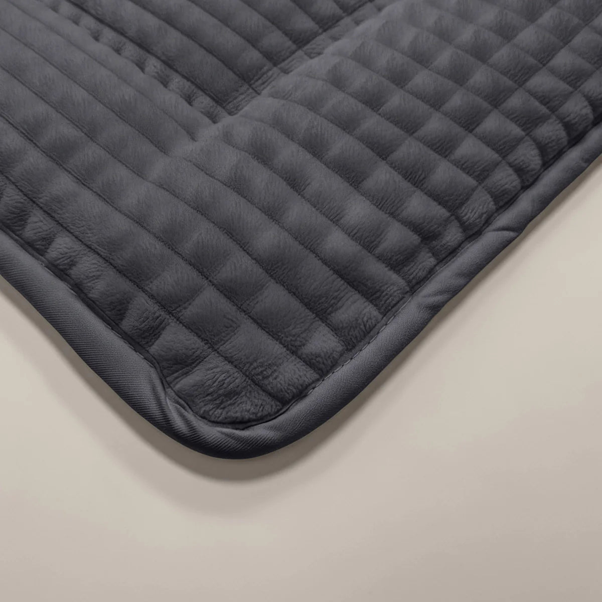 Couette à carreaux spéciale Zelesta Teddy - Anthracite