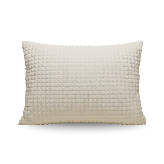 Ensemble de 2 taies d'oreiller Zelesta Special Teddy Check - Crème