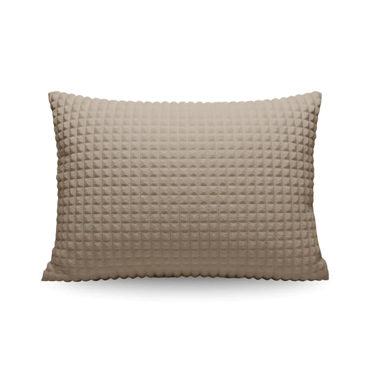 Ensemble de 2 taies d'oreiller Zelesta Special Teddy Check - Taupe