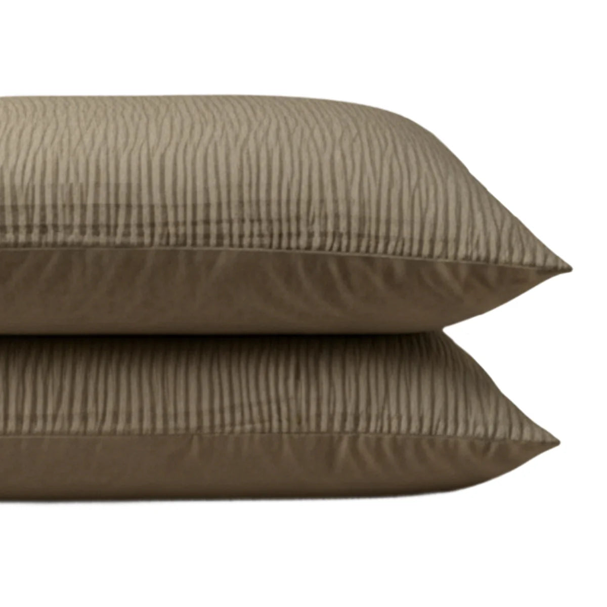 Ensemble de 2 taies d'oreiller Zelesta Special Velvet Chic - Taupe