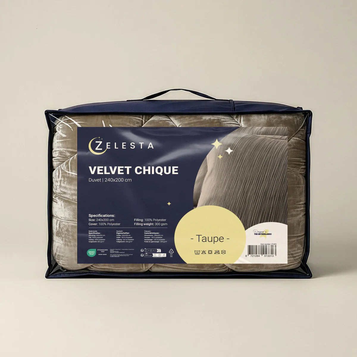 Couette Zelesta Special Velvet Chic - Taupe
