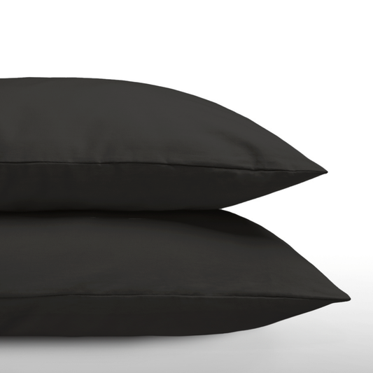 Ensemble de 2 taies d'oreiller Zelesta Everyday Uni - Noir