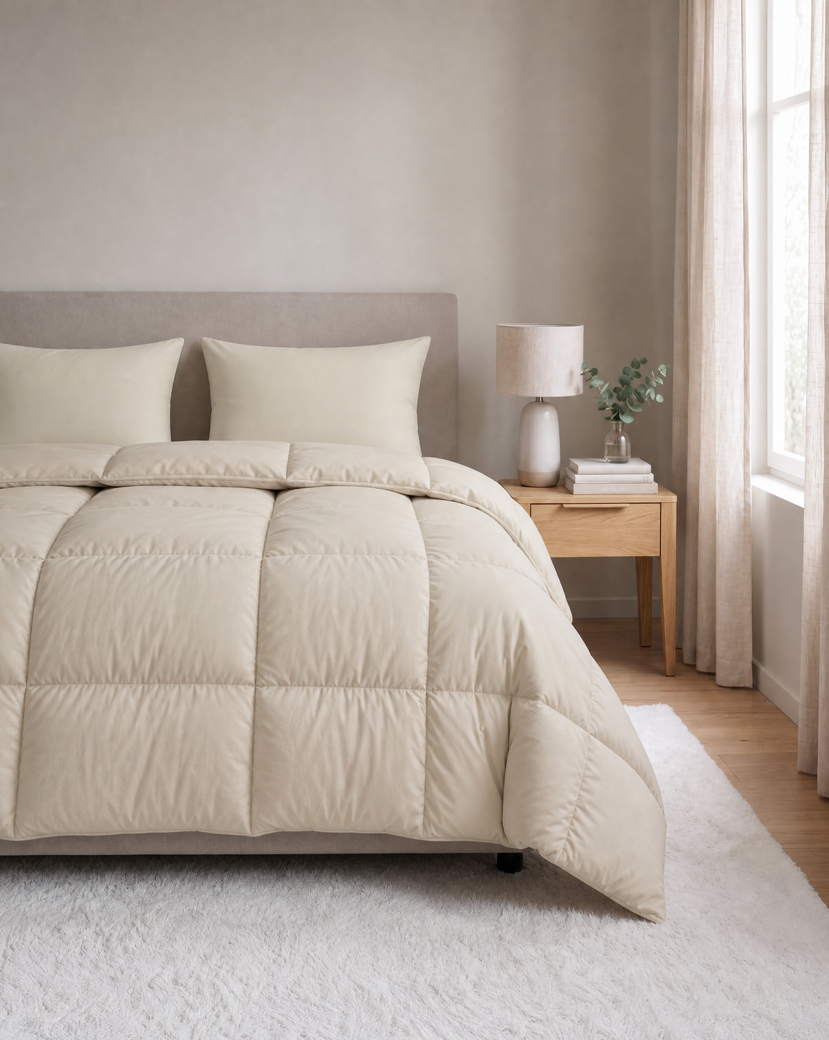 Zelesta Pure Uni Cotton Pillowcase Set Of 2 - Desert Sand