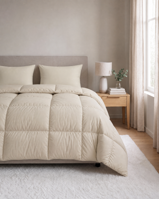 Zelesta Pure Uni Baumwoll-Kissenbezug-Set, 2 Stück – Wüstensand
