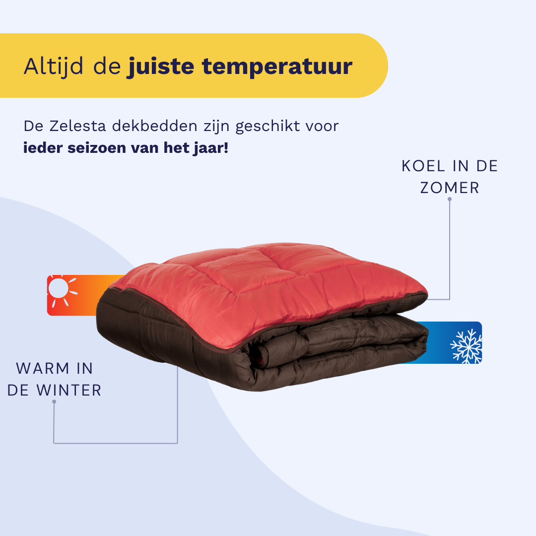 Zelesta Everyday Duo Couette - Chocolat & Corail