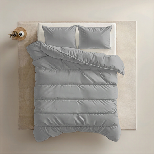 Zelesta Everyday Uni Taies d'oreiller Lot de 2 - Gris