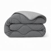 Zelesta Comfort Structure Seersucker Couette - Gris & Gris Clair