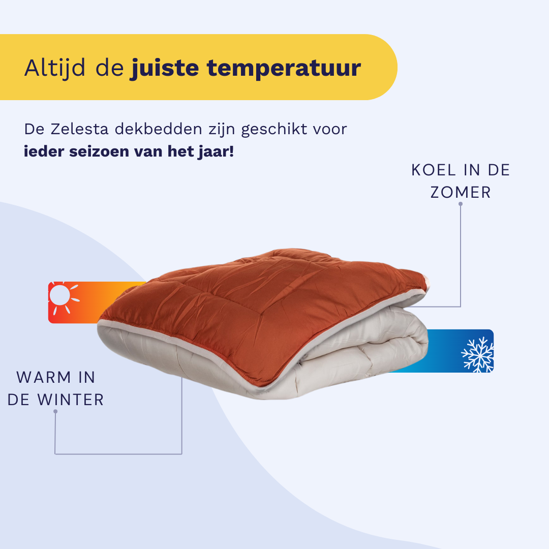 Zelesta Everyday Duo Couette - Gris Clair & Gingembre