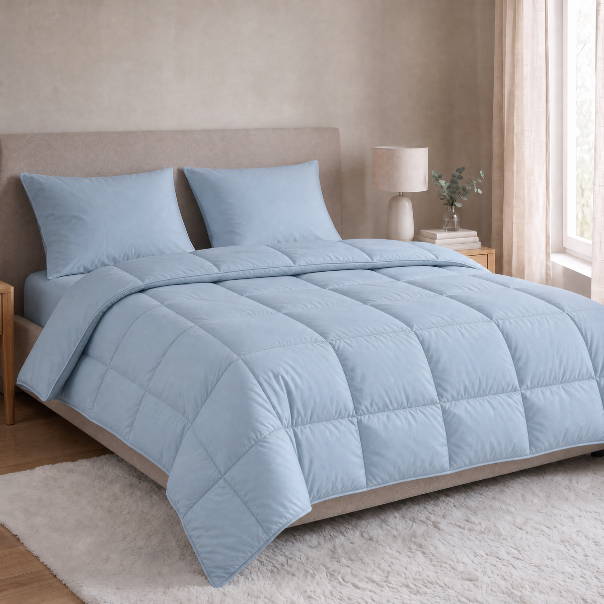 Zelesta Everyday Uni Pillowcase Set Of 2 - Light Blue