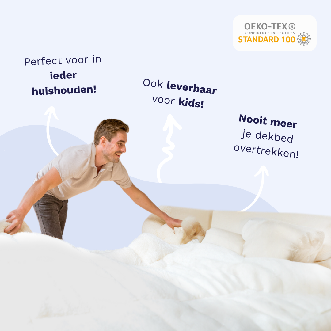 Couette Zelesta Deluxe Duo en coton percale - Saumon & Pêche