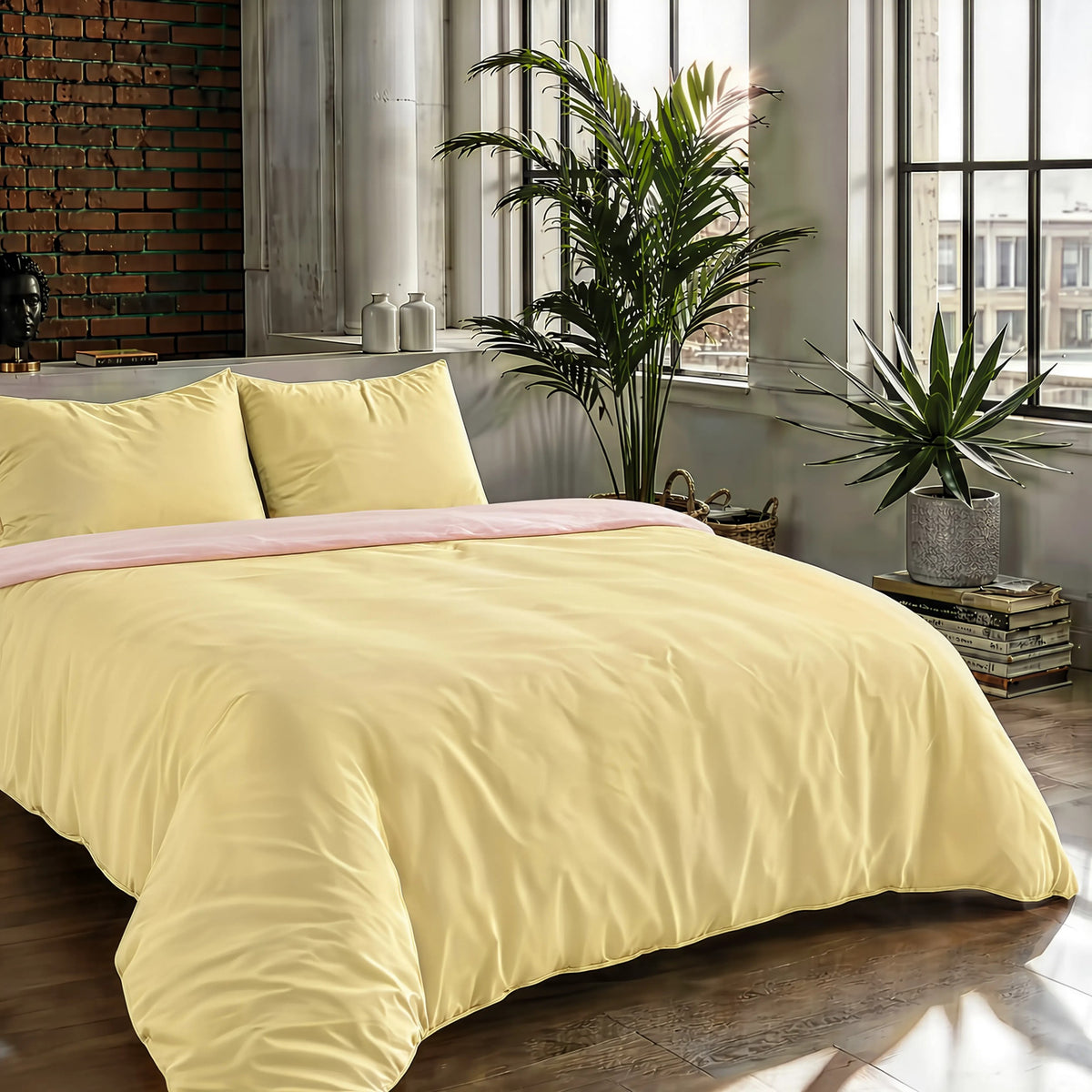 Zelesta Pure Duo Seamless Cotton Duvet - Pink & Yellow